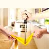 Dishwashing Long Sleeves Rubber Gloves Yellow Reusable for Kitchen Cleaning(Large) view 4