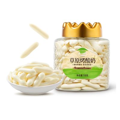 Prairie-Style Baked Yogurt Chips, 118g Jar, Milky Flavor, Crispy And Delicious, Rich Flavor, Ready-to-Eat Snack(1pcs)