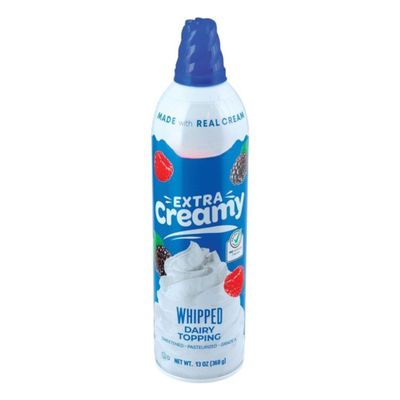 Extra Creamy Whipped Dairy Topping, Made with Real Cream, Sweetened and Pasteurized, 13 oz