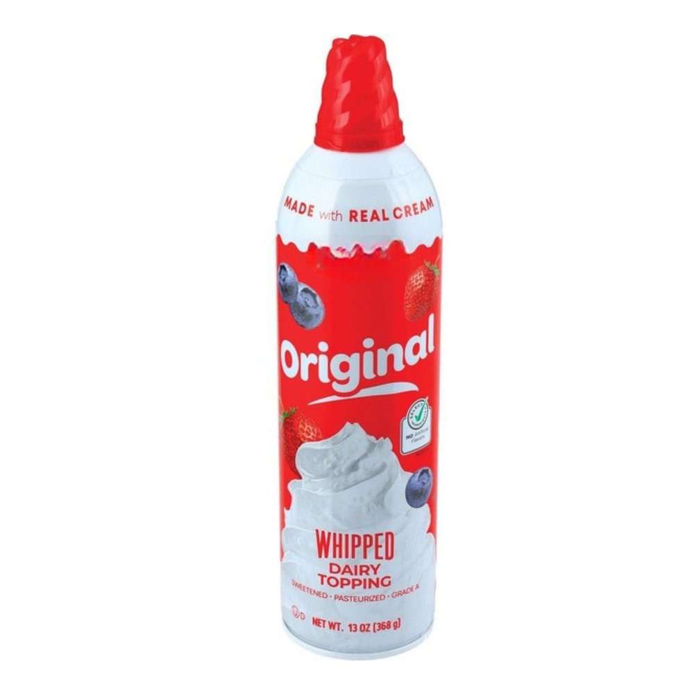 Original Whipped Dairy Topping, Made with Real Cream, Sweetened and Pasteurized, 13 oz