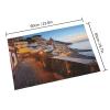 Positano Seaside Sunset Crystal Velvet Bath Mat 15.7"x23.6", Absorbent Washable Door Mat with Non Slip Rubber Backing, Bathroom Rug for Entryway Bathroom Kitchen Living Room view 2