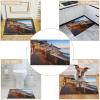 Positano Seaside Sunset Crystal Velvet Bath Mat 15.7"x23.6", Absorbent Washable Door Mat with Non Slip Rubber Backing, Bathroom Rug for Entryway Bathroom Kitchen Living Room view 3
