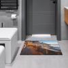 Positano Seaside Sunset Crystal Velvet Bath Mat 15.7"x23.6", Absorbent Washable Door Mat with Non Slip Rubber Backing, Bathroom Rug for Entryway Bathroom Kitchen Living Room view 4