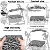 LACIYISON Grey Zebra Stripe Butterfly Print Rollator Seat and Back Rest Covers Walker Storage Bag Set of 3 Universal Fit Rollator Accessories Walker Seat Cover Bag Under Seat for Seniors view 3
