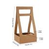 Xuanqiu valentines flower boxes 50Pcs Kraft Paper Flower Box Portable Rose Bouquet Basket Home Decor Wedding Arrangement Birthday Party Gift Packaging view 3