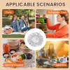Stretchy Foil Food Covers 30 Pieces Reusable Heat-Resistant view 4