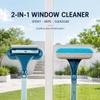 2-in-1 Window Screen Cleaner Brush, Multifunctional Screen Brush with Soft Cloth & TPR Squeegee, Mesh Cleaning Brush for Patio Doors, Window Tracks, Porch Screens, Pet Homes view 2