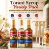Torani French Vanilla, Hazelnut & Salted Caramel | Coffee Syrup 3-Pack view 2