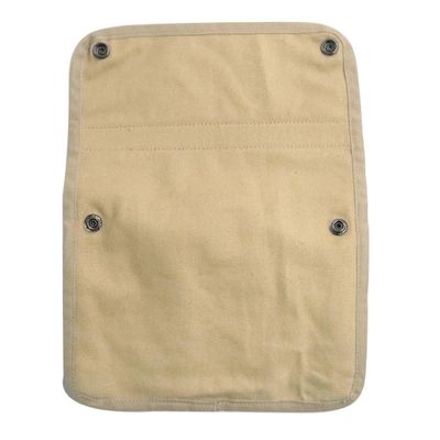 4pcs Beach Chair Organizer Multiple Pockets Hanging Bag Multifunctional Canvas Storage Camping(Beige)