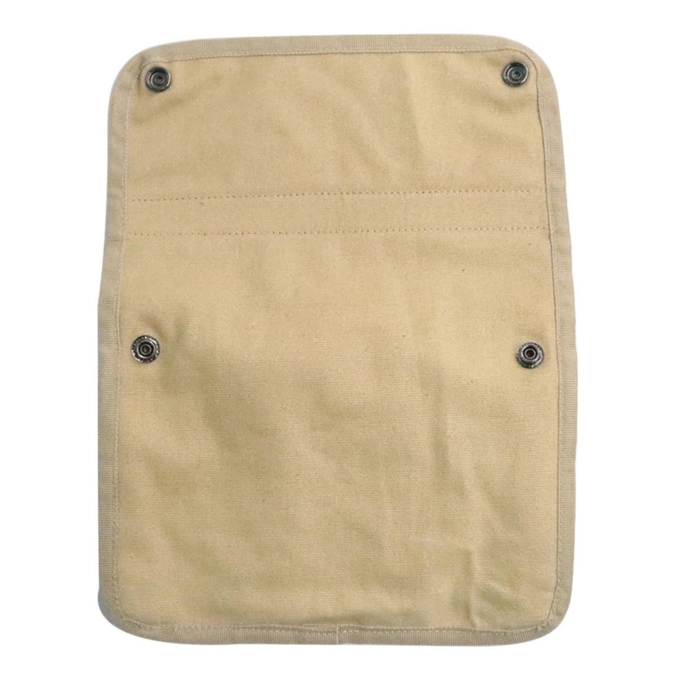 4pcs Beach Chair Organizer Multiple Pockets Hanging Bag Multifunctional Canvas Storage Camping(Beige)