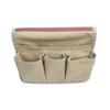 4pcs Beach Chair Organizer Multiple Pockets Hanging Bag Multifunctional Canvas Storage Camping(Beige) view 3