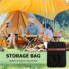4pcs Beach Chair Organizer Multiple Pockets Hanging Bag Multifunctional Canvas Storage Camping(Beige) view 4