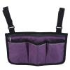 2pcs Wheelchair Armrest Side Storage Bag Portable Pocket Suitable Most Walking Wheels Mobile Equipment Accessories(Purple) view 1