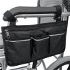 2pcs Wheelchair Armrest Side Storage Bag Portable Pocket Suitable Most Walking Wheels Mobile Equipment Accessories(Purple) view 2