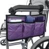2pcs Wheelchair Armrest Side Storage Bag Portable Pocket Suitable Most Walking Wheels Mobile Equipment Accessories(Purple) view 3