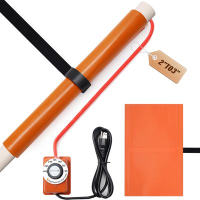 Integrated Design PVC Heat Blanket 2" to 3",5 Year Warrnaty,Heat from 195 for 3 Min to Bend,Newly Added Overheat Protection and Temperature Control,Made Silicone,Longer Service Life,120V/200W