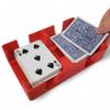 Revolving Two Deck Playing Card Tray for 1-2 Decks: Made in USA (Red) view 4
