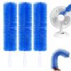 90 Flexible Ceiling & Fan Dust Magnet, 3Pack Multipurpose Dust Removal Brush, Bendable Microfiber Head, Reusable Dust Remover, Washable Ac Vent Cleaning Brush for Fans&Curtain (Blue) view 1