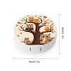 FodPand Cartoon Owl on Tree Contact Lens Case with Solution Bottle, Portable Contact Lens Box with Mirror, Lenses Applicator Remover Tool Kit for Women Men, Contact Lens Holder Container view 2