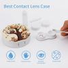 FodPand Cartoon Owl on Tree Contact Lens Case with Solution Bottle, Portable Contact Lens Box with Mirror, Lenses Applicator Remover Tool Kit for Women Men, Contact Lens Holder Container view 3