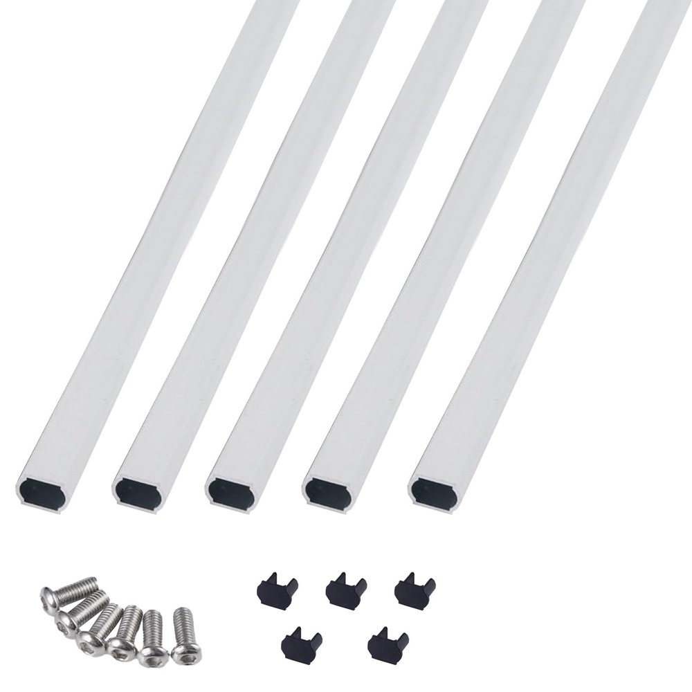Adjustable Window Security Bars - No Drill Temporary Guard Rod for Basement, Shower & Bedroom - Aluminum Safety Pole for Kids & Home Protection,White,33"/838mm
