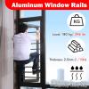Adjustable Window Security Bars - No Drill Temporary Guard Rod for Basement, Shower & Bedroom - Aluminum Safety Pole for Kids & Home Protection,White,33"/838mm view 4