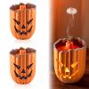 Halloween Pumpkin Aroma Diffuser, Spooky Pumpkin Aromatherapy Diffuser, 300ml Essential Oil Humidifier with Jellyfish Mist Effect & Remote Control, Adjustable Timer, 7 Colors Light (2pcs) view 1