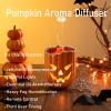 Halloween Pumpkin Aroma Diffuser, Spooky Pumpkin Aromatherapy Diffuser, 300ml Essential Oil Humidifier with Jellyfish Mist Effect & Remote Control, Adjustable Timer, 7 Colors Light (2pcs) view 2