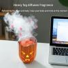 Halloween Pumpkin Aroma Diffuser, Spooky Pumpkin Aromatherapy Diffuser, 300ml Essential Oil Humidifier with Jellyfish Mist Effect & Remote Control, Adjustable Timer, 7 Colors Light (2pcs) view 3