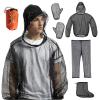 5 Piece Mosquito Suit for Men & Women with Hood, Outdoor Mesh Bug Protection from Bugs, Keep Safe Cool for Outdoor (S/M) view 1