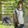 5 Piece Mosquito Suit for Men & Women with Hood, Outdoor Mesh Bug Protection from Bugs, Keep Safe Cool for Outdoor (S/M) view 2