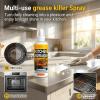 TERFISE Heavy Duty BBQ Grill Cleaner & Degreaser - Fast-Acting Formula Melts Burnt Food and Grease for Outdoor Grills, Ovens, Grates, and Air Fryers (2 pcs) view 2