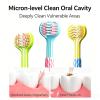 Emoyi Cartoon 3 Packs Soft Hair Toothbrush 3-Sides Toothbrushes C Shape for 3-12 Years,Children Teeth Care and Gum Care view 4