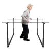 Floor Mounted Balance Training Bar, Adjustable Height and Width Walking Assist Bar, Parallel Bars for Physical Therapy, 440 lb Capacity Steel Support Rail for Home and Rehabilitation Use view 1