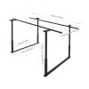 Floor Mounted Balance Training Bar, Adjustable Height and Width Walking Assist Bar, Parallel Bars for Physical Therapy, 440 lb Capacity Steel Support Rail for Home and Rehabilitation Use view 2