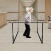 Floor Mounted Balance Training Bar, Adjustable Height and Width Walking Assist Bar, Parallel Bars for Physical Therapy, 440 lb Capacity Steel Support Rail for Home and Rehabilitation Use view 3