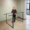 Floor Mounted Balance Training Bar, Adjustable Height and Width Walking Assist Bar, Parallel Bars for Physical Therapy, 440 lb Capacity Steel Support Rail for Home and Rehabilitation Use view 4