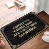 Welcome Mat Anti-Fatigue Kitchen Anti-Slip Backing - Modern I Went to China and All I Got was Diarrhea Durable Quality | Childrens Room Decor/Under Sink Mat Kitchen Waterproof(40X60CM) view 1