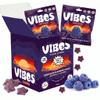 VIBES Sour Blue Raspberry Boost - Healthy Gluten-Free & Vegan Fruit Chews - Fruit Snacks for Kids, Teens, & Adults - High Fiber - non-gmo - 2g Sugar - 6 Pouches of 18 Fruit Gummies in Each Box view 1