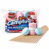 (1 Pack) Red, White & Blue Roaster Marshmallows with 30" Skewers Patriotic Jumbo Marshmallows, Cherry, Vanilla & Blueberry Flavors Gluten Free, No Artificial Colors, Perfect for Smores view 1