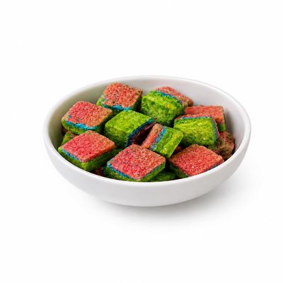 Sugar Shots: Rainbow Unicorn Cotton Candy Flavor Infused cubes, shapes, Flavorful Sugar for Stylish Sipping - pack of 50
