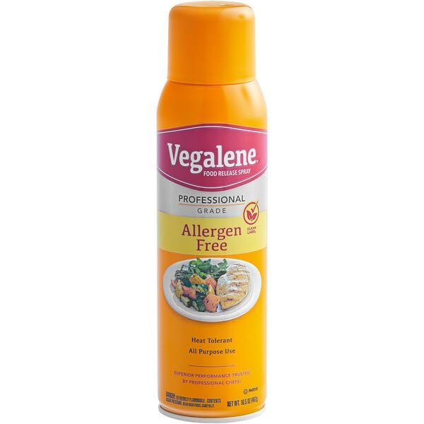 Vegalennee Professional Grade Allergenn Free Food Release Spray, All Purpose, Heat Tolerant, 16.5 oz (24, Pack)