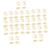 GLOGLOW 30 Gold Baseball Cap Shaped Table Number Holders 50mm Stainless Steel Card Holders with Shiny Metallic Finish for Wedding Birthday Party Decorations view 1