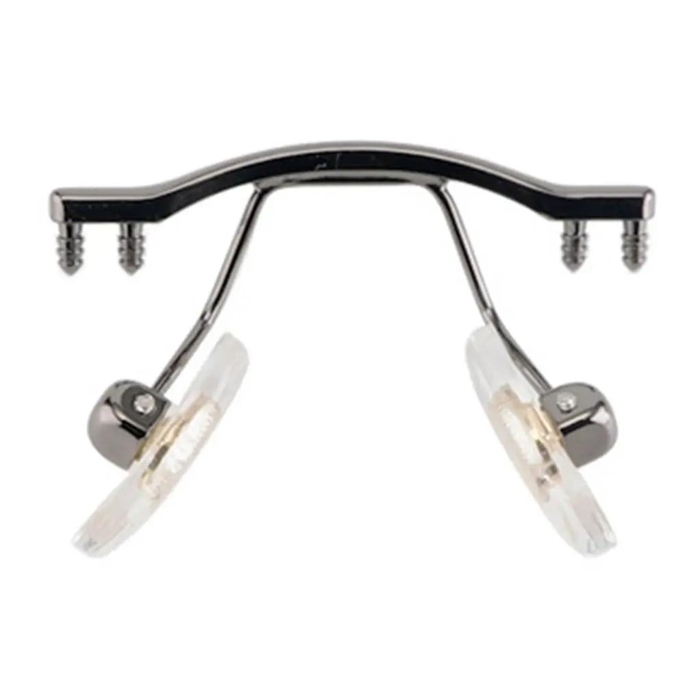 Metal Universal Replacement Glasses Nose Pad Repair Tool Eyewear Accessories Nose Pad Holder(Silver Grey)