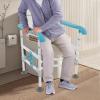 Florchest Toilet Safety Rails,Adjustable Height and Width Toilet Safety Frame for Elderly,330Lbs Foldable Toilet Safety Frame for Homes Hospitals Nursing Homes view 4