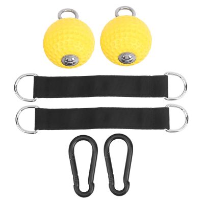 Pull Up Grips Ball Set, Arm Strength Training Equipment, sturdy EVA Material, 304 Stainless Steel Hooks, Nylon Webbing, Lightweight and Compact for Easy Carry