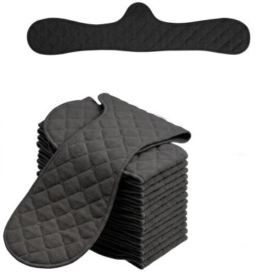 10Pack Boob Bra Towel for Breast Towel Sling Bra Liners for Women 3 Layer Reusable Underboob Sweat Absorber (10PCS,Black)