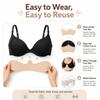 10Pack Boob Bra Towel for Breast Towel Sling Bra Liners for Women 3 Layer Reusable Underboob Sweat Absorber (5PCS,White) view 4