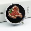 T-Bone Steak Small Pill Box 3 Compartment Cute Pill Case view 4