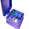 Compatible with Peptide Storage Organizer Case for 3ml 5ml 10ml Vials, Combo Peptide Travel Storage Box for BAC Water, GLP-1 and Injection Vials (Blue-Violet) view 2